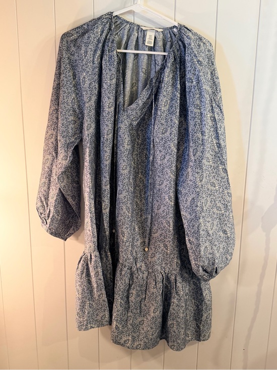 H&M Dresses & Skirts - H&M Blue Floral Boho Mini Dress | Women’s XL